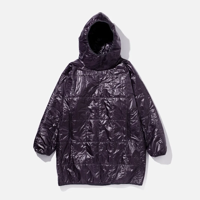 Piping Quilt Parka - Nylon Ripstop - Purple