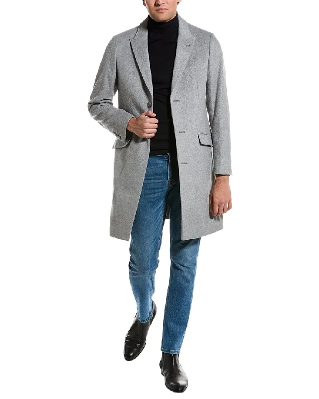 Paisley & Gray Peak Slim Fit Wool-Blend Topcoat