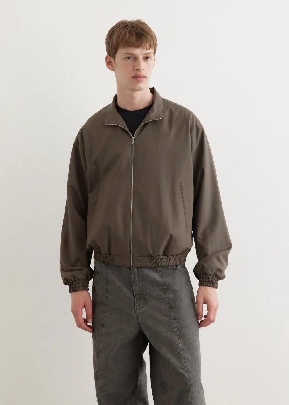 Super Fine Tropical Wool Zip Blouson