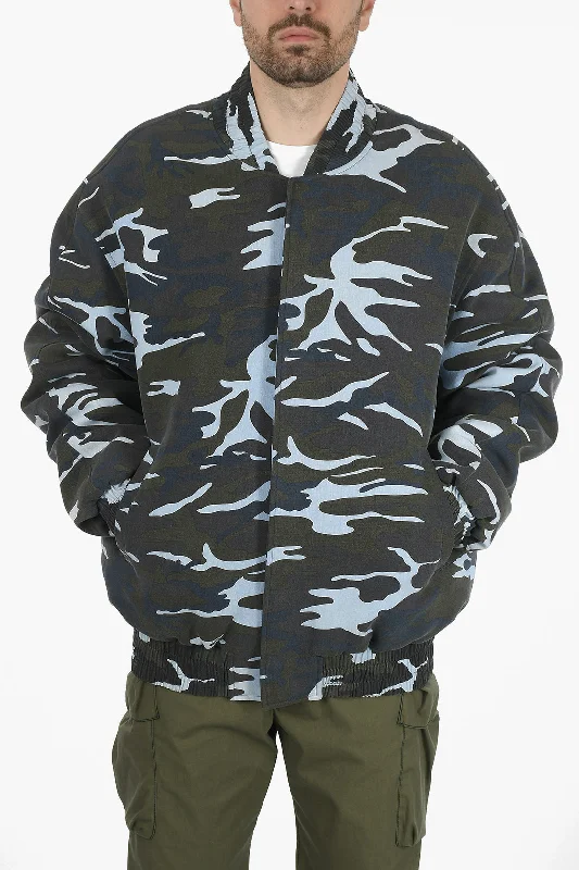 We11done Oversized Camouflage Bomber