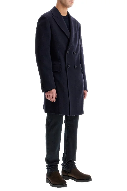 Zegna Midi Wool And Cashmere Coat