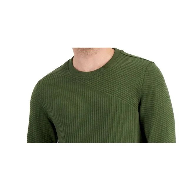 Alfani Men's Directional Ribbed Sweater Green Size Medium