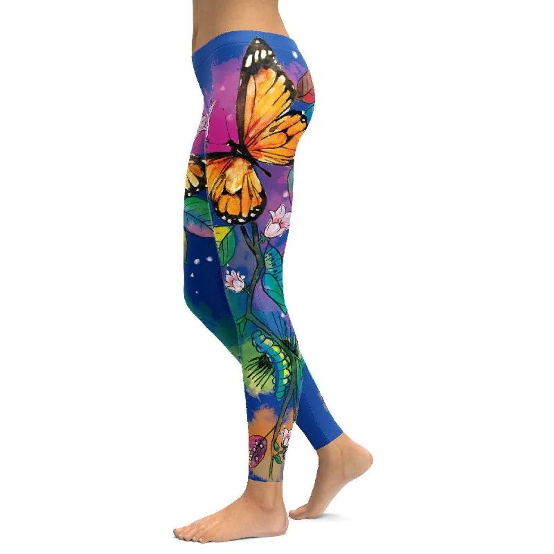 Blue Metamorphosis Leggings