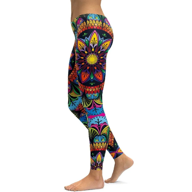 Colorful Mandala Leggings