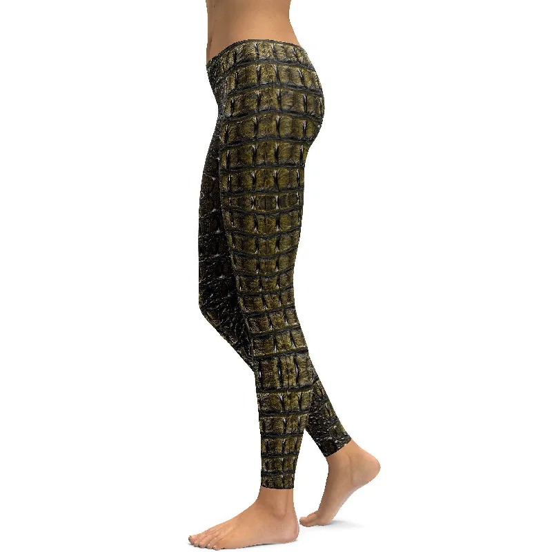 Crocodile Skin Leggings