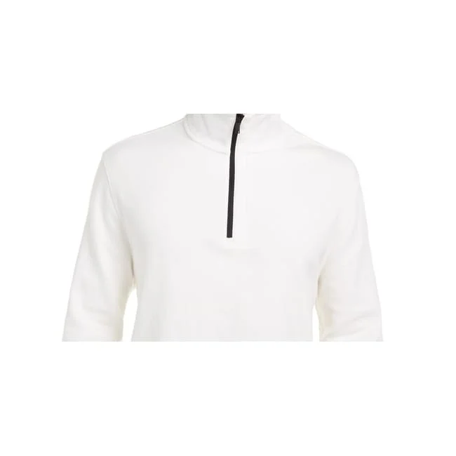 Dkny Men's Long Sleeve Turtle Neck Classic Fit Quarter Zip Sweater White Size Xx-Large