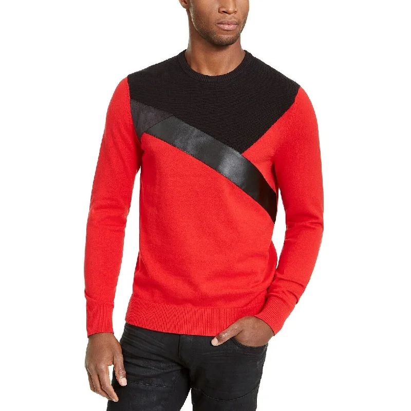 INC International Concepta Men's Colorblocked Sweater Red Size 2 Extra Large