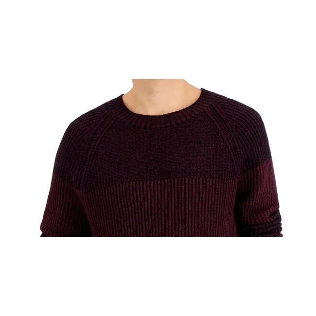 Inc International Concepts Men's Plaited Crewneck Sweater Red Size Xx-Large