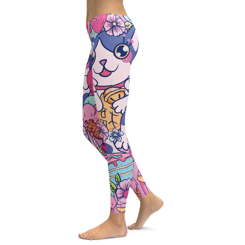 Kawaii - Lucky Cat Leggings