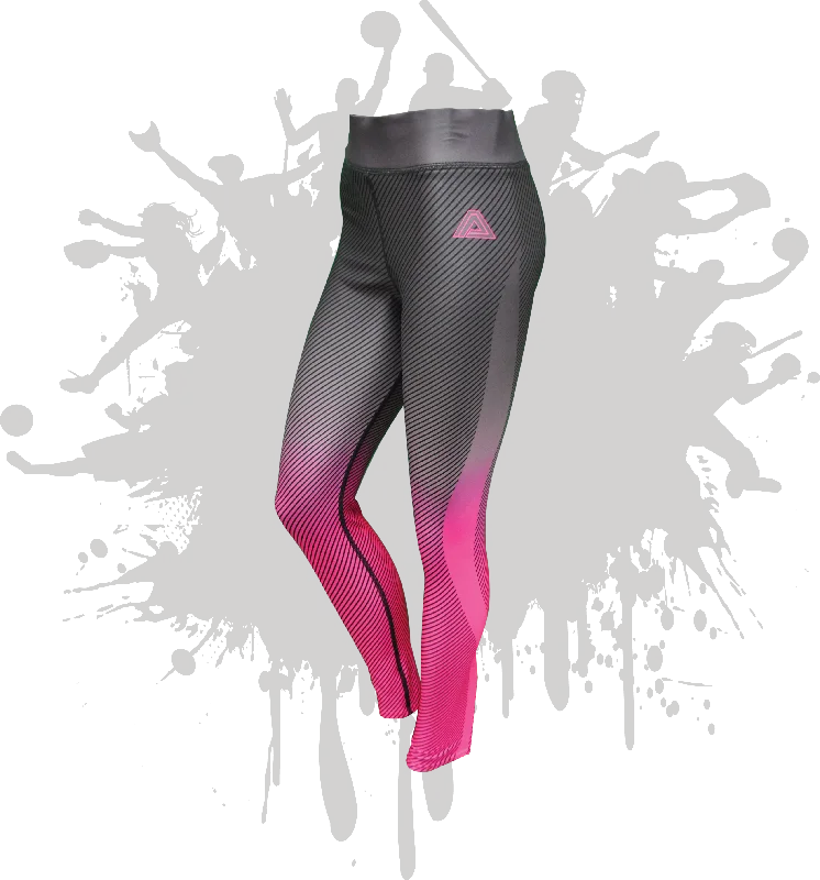 LINEAR LEGGINGS GRAPHITE/NEON PINK