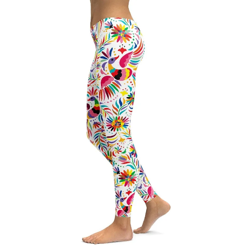 Mexican Colorful Light Pattern Leggings