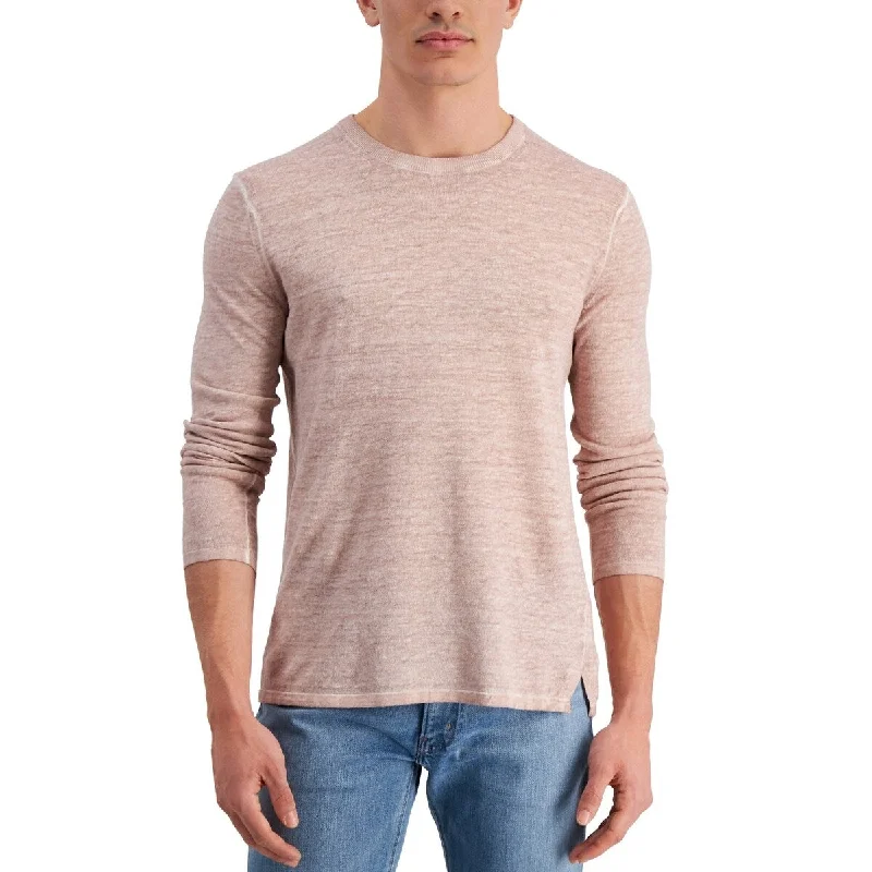 Michael Kors Men's Cold Dye Cotton Sweater Pink Size X-Large