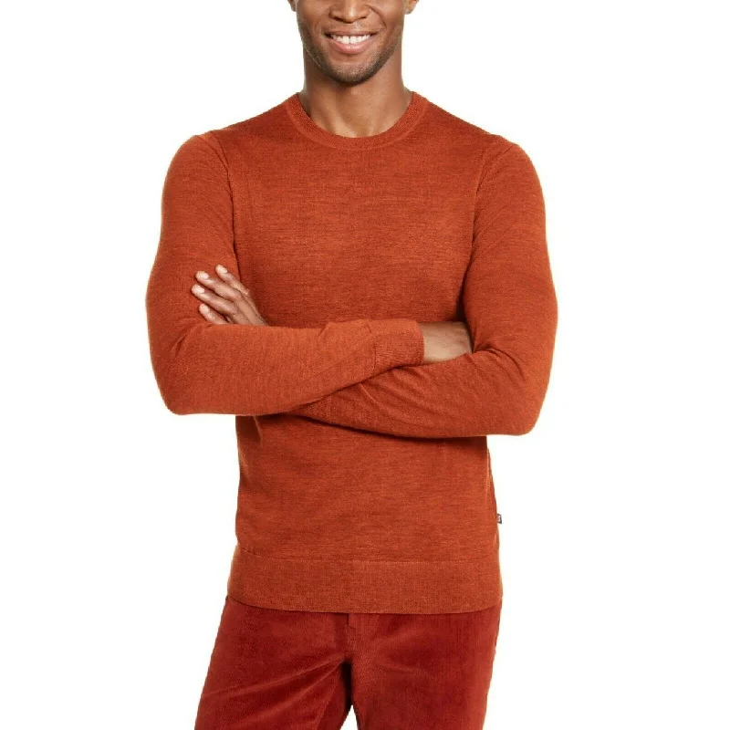 Michael Kors Men's Merino Sweater Brown Size Extra Large