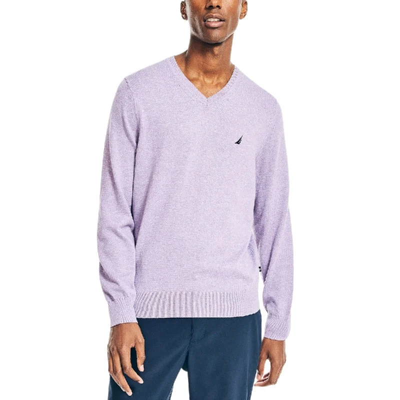 Nautica Men's Navtech Performance Classic Fit Soft V Neck Sweater Purple Size Xxx-Large