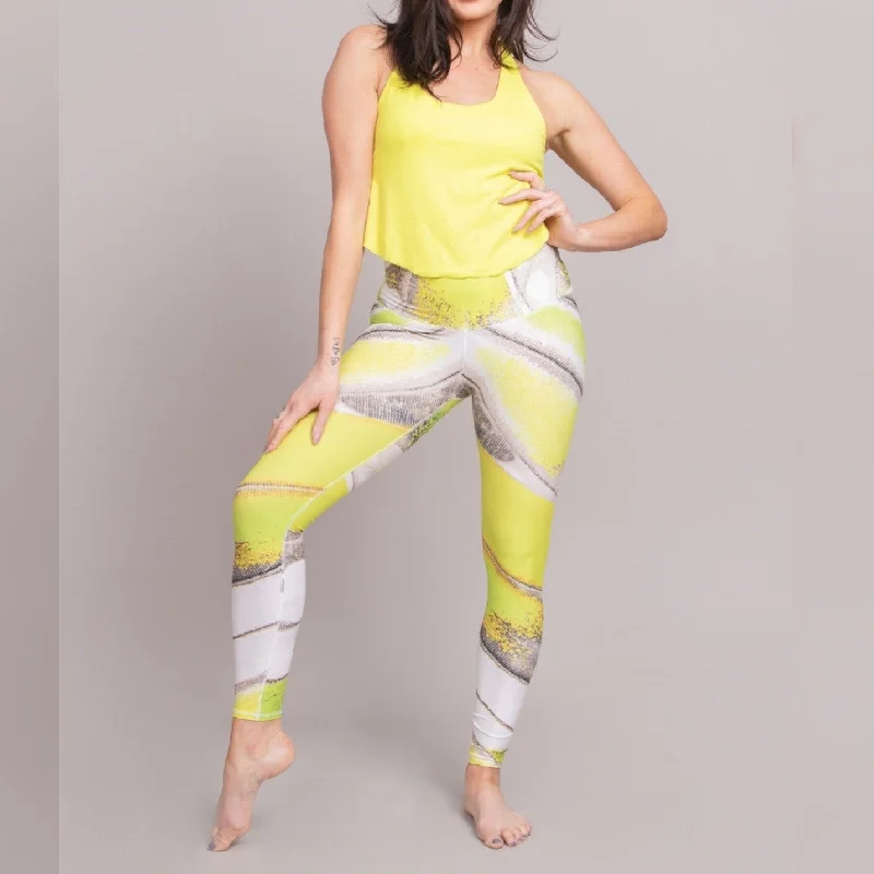 Neon Flutter Barefoot Leggings