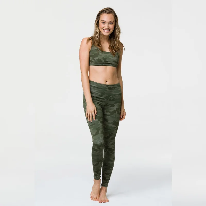 High Rise Leggings - Moss Camo