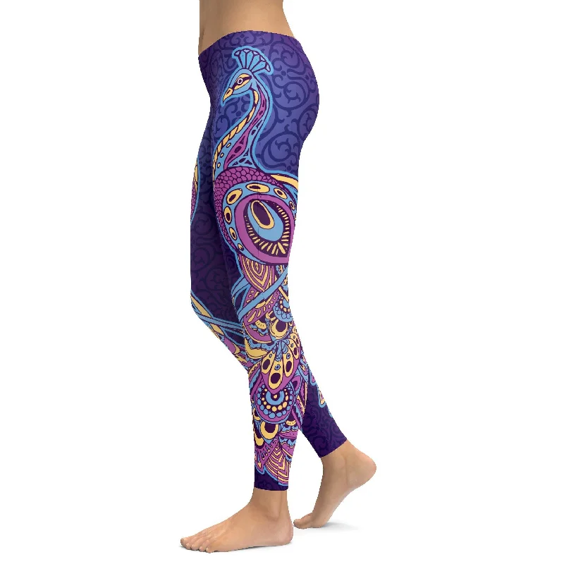 Ornamental Peacock Leggings