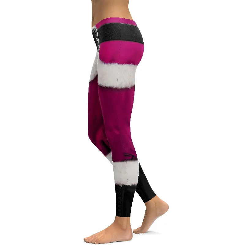 Santa's Pants Pink Leggings