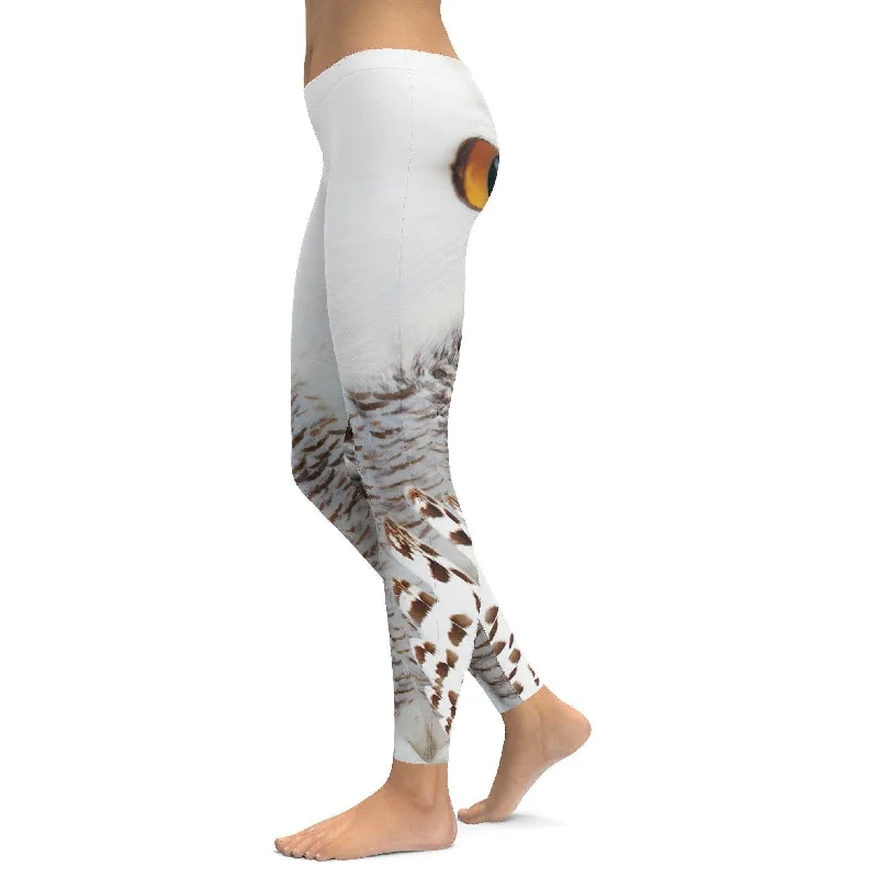 Snowy Owl Eyes Leggings