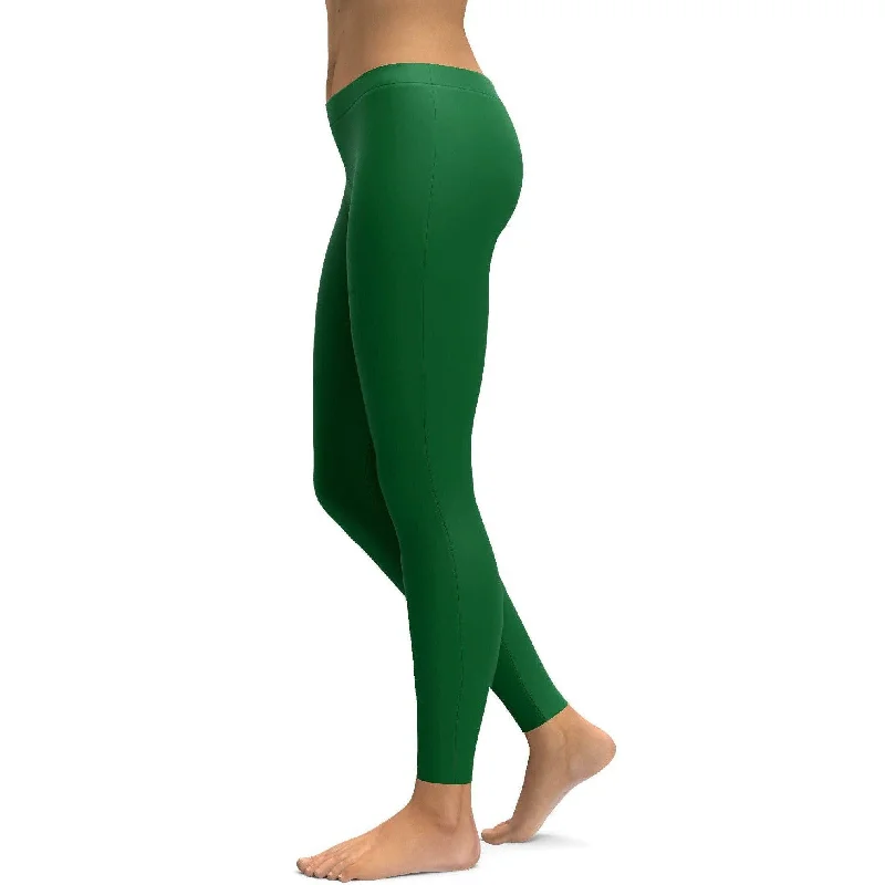 Solid Irish Green Leggings