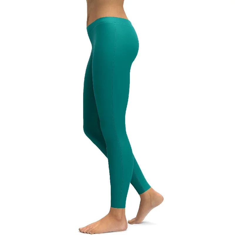 Solid Teal Leggings