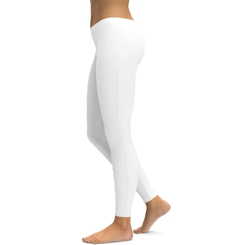 Solid White Leggings