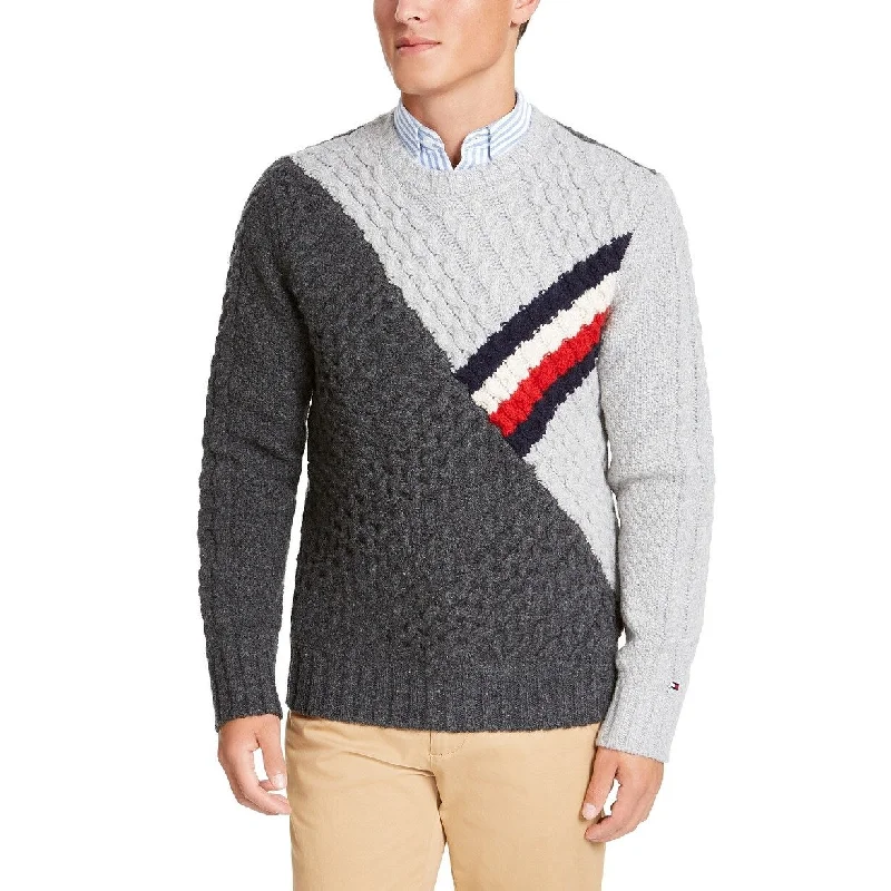 Tommy Hilfiger Men's Rivington Sweater Grey Size Extra Large