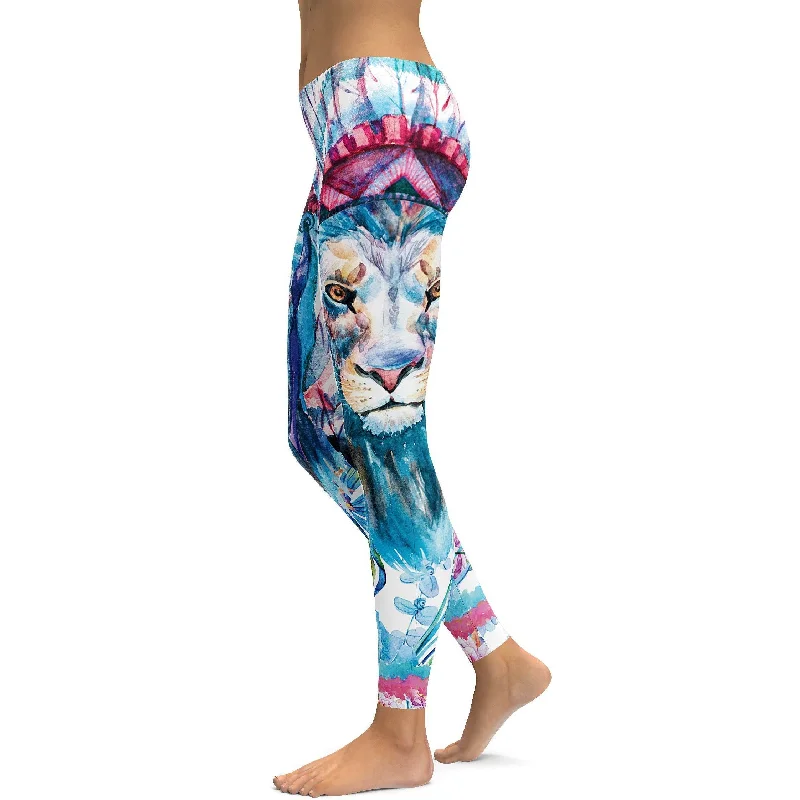 Watercolor King of Summer Leggings