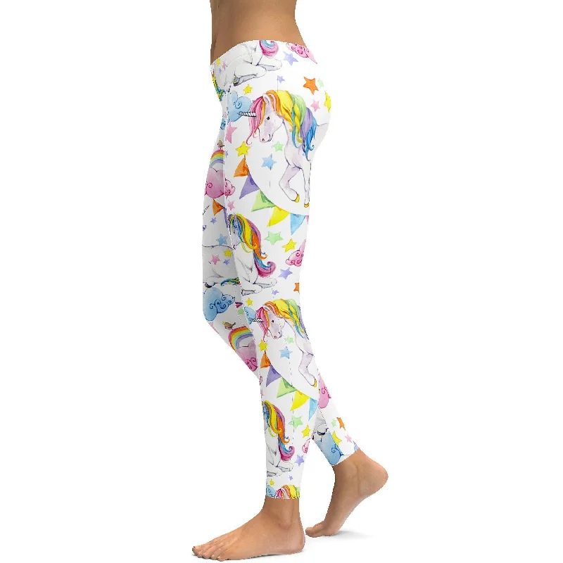 Watercolor Unicorn Leggings