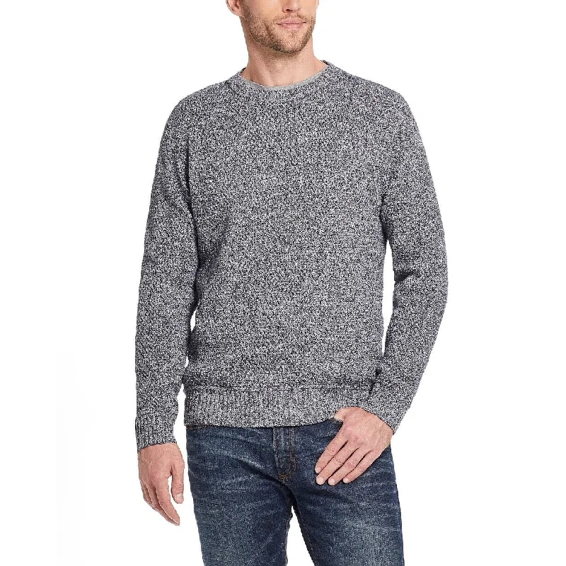 Weatherproof Men's Solid Mesh Stitch Sweater Gray Size Extra Large