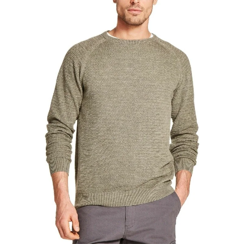 Weatherproof Men's Stonewashed Sweater Green Size Extra Large